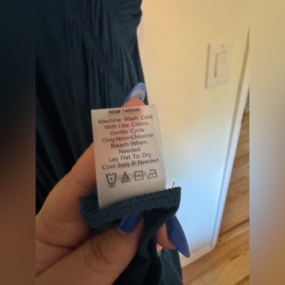 NEW Universal Standard Devi Liquid Jersey Swing Dress Blue Green 14 16 1X S NWT - Picture 10 of 10